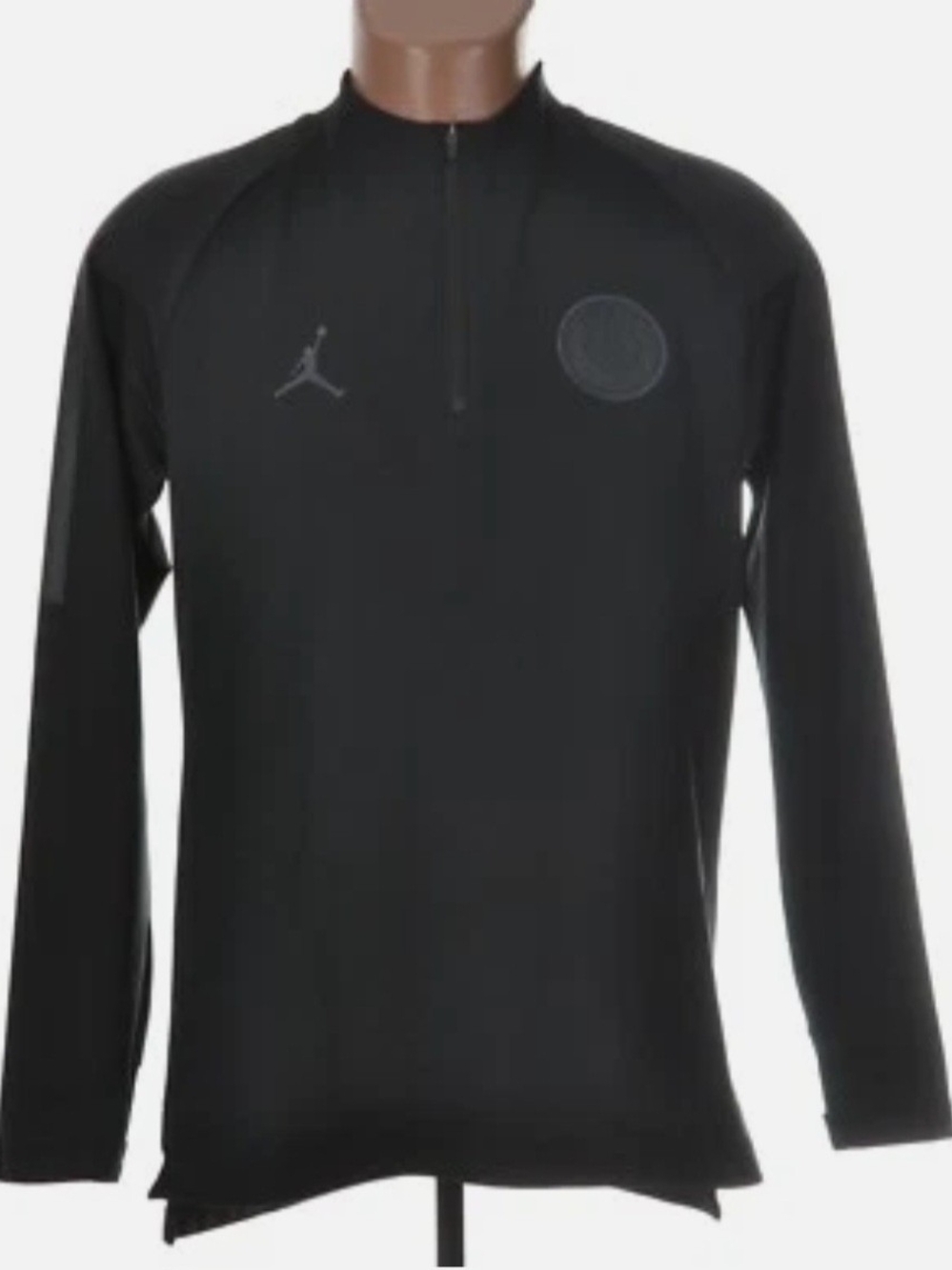 Jordan Black Long-Sleeve Quarter-Zip Training Top